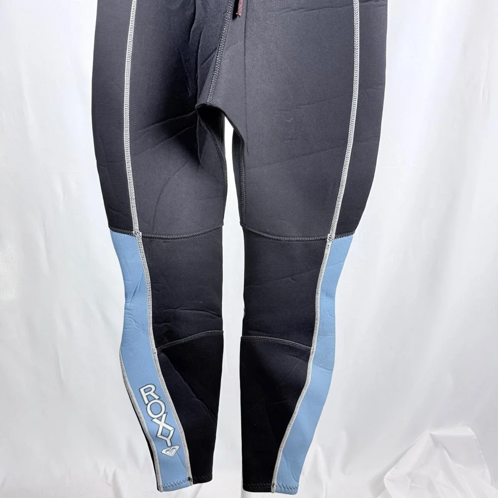 Roxy Quiksilver OS320 Wetsuit Womens 8 Black Blue Full Body Surfing Diving Suit